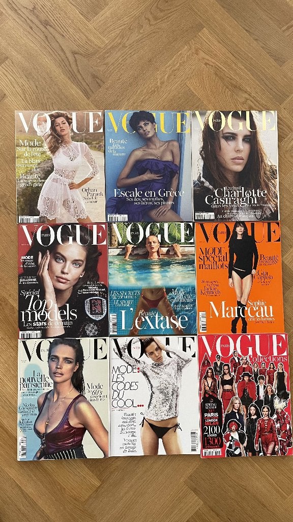 9x VOGUE PARIS 2011 - 2015, Ophalen of Verzenden, Zo goed als nieuw, Overige typen