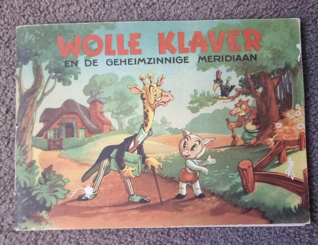 Van Nelle plaatjesboek WOLLE KLAVER, Ophalen of Verzenden, Gebruikt, Reclamebord