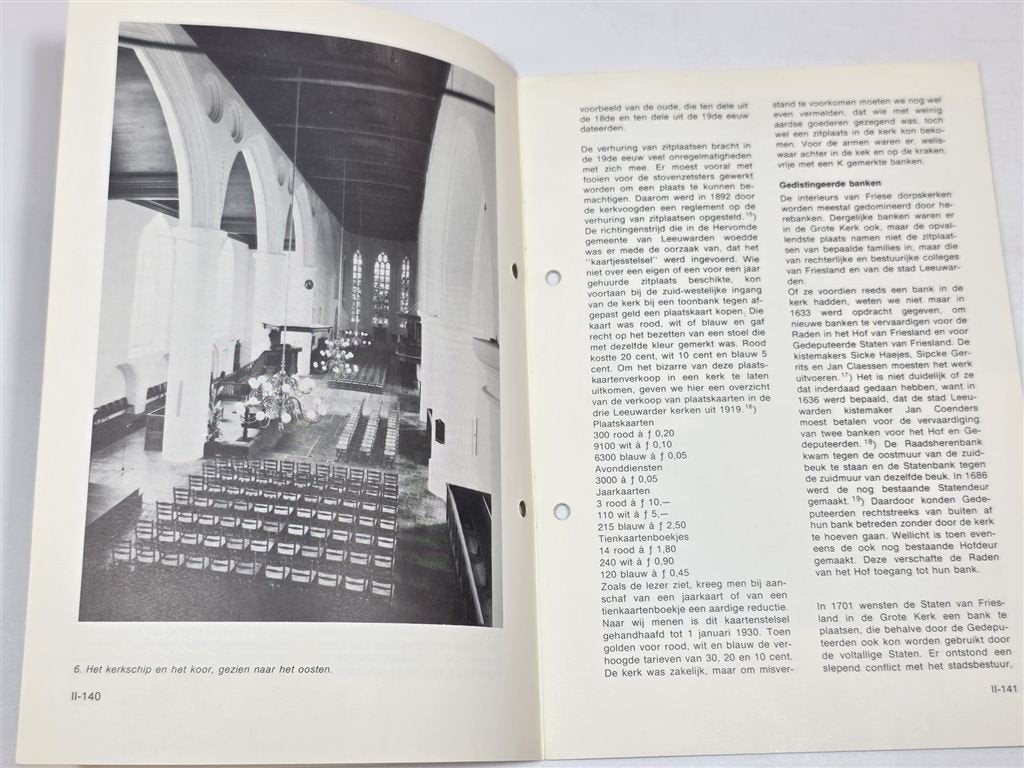 Jacobijnerkerk Leeuwarden — Kerkinterieur, Ophalen of Verzenden, Gelezen