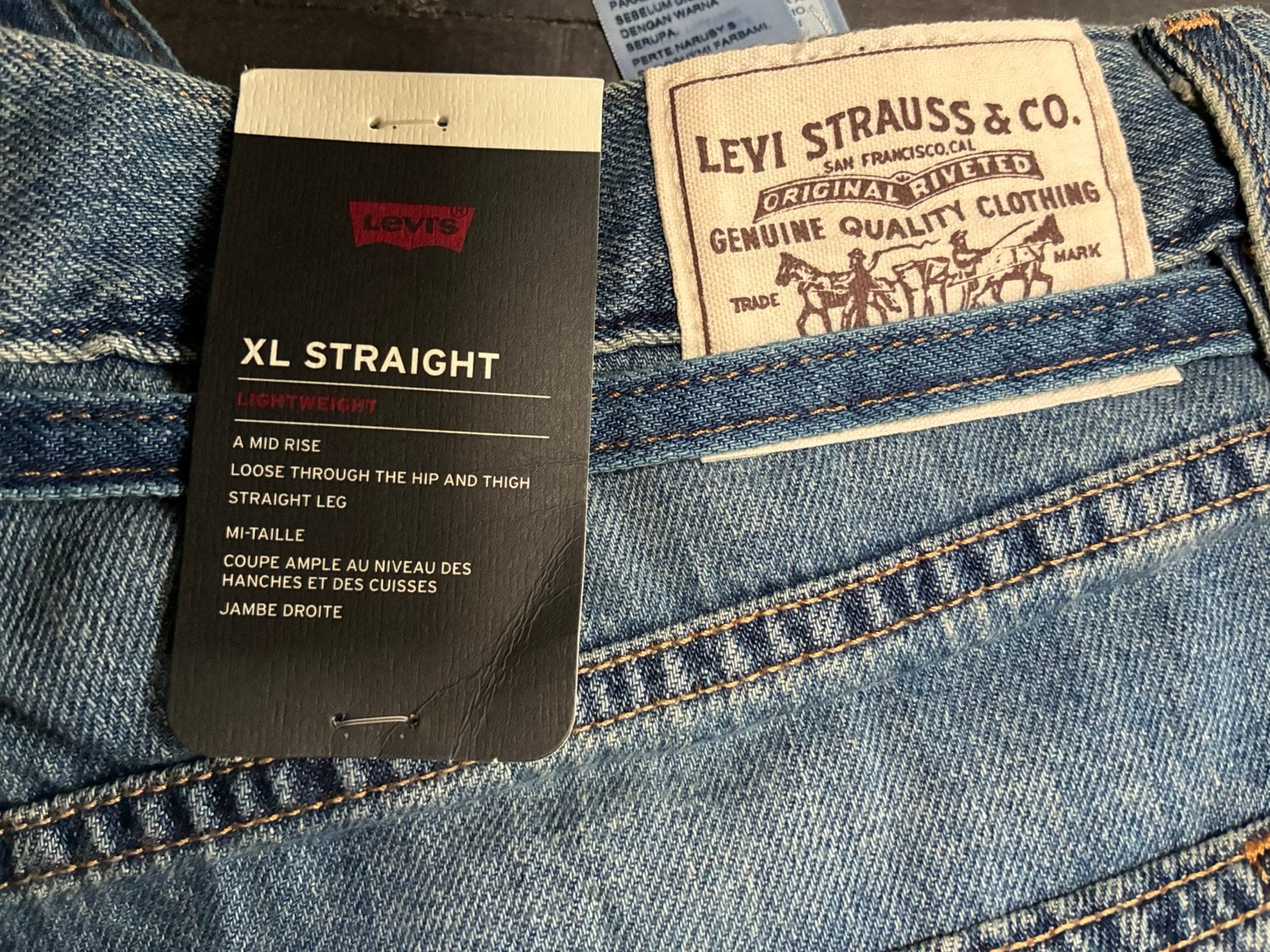 Levis spijkerbroek 31/33 wijde pijp, Ophalen of Verzenden, Zo goed als nieuw, Blauw, W30 - W32 (confectie 38/40)