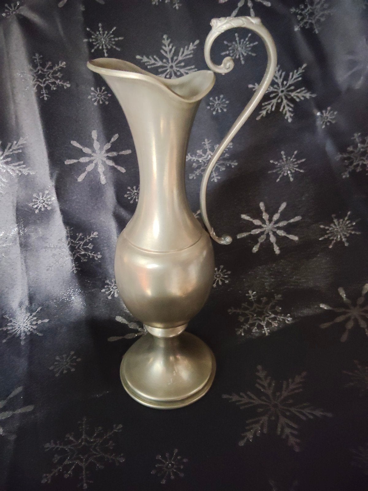 Vintage Tinnen Vaas/Kruik - Tin Koper Depondt Borgloon, Antiek en Kunst, Antiek | Tin, Ophalen