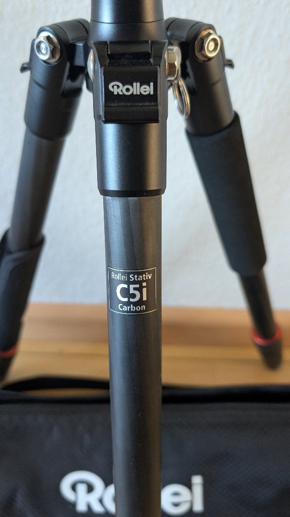 Rollei C5i Carbon statief, zwart, Zo goed als nieuw, 150 tot 175 cm, Rollei, Ophalen of Verzenden
