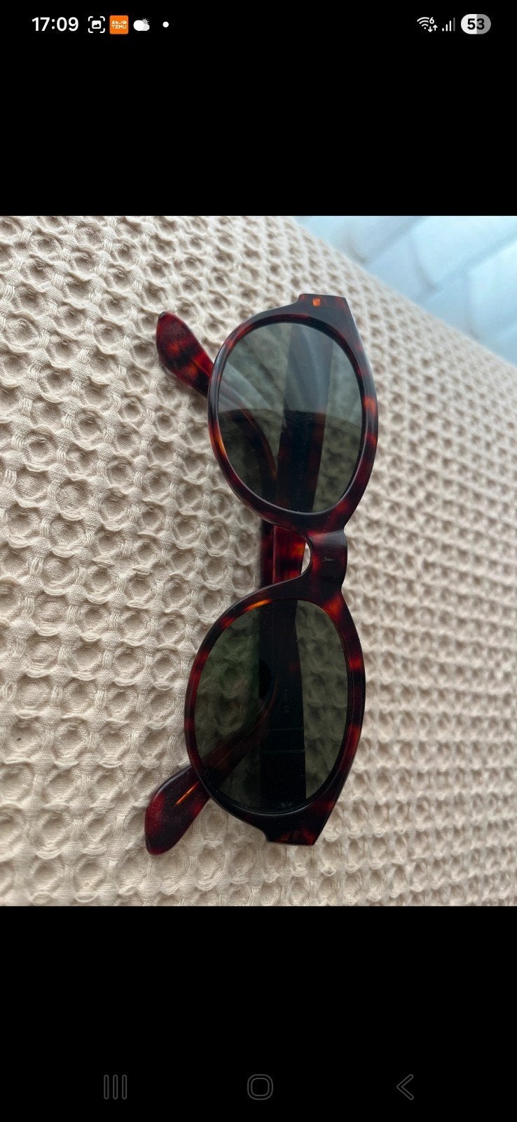 Vintage Persol zonnebril, Overige merken, Gebruikt, Zonnebril, Bruin