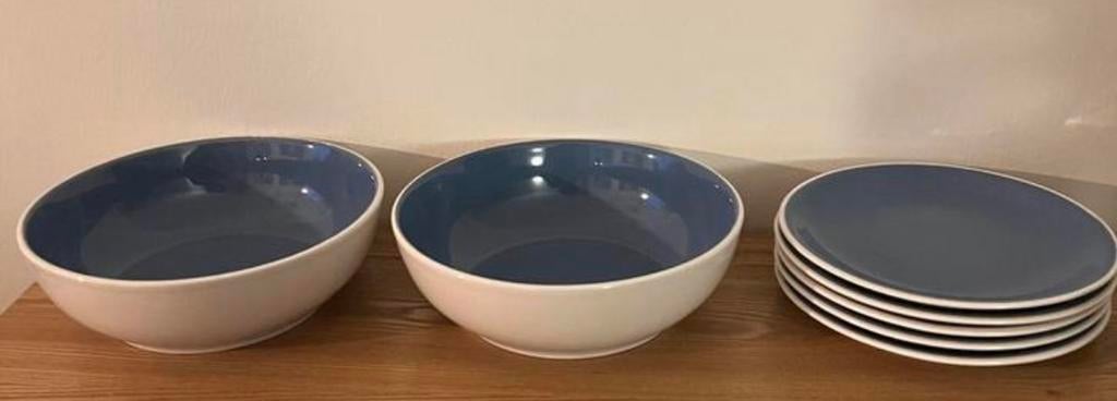 Lavendel schalen en bordjes, Ophalen, Zo goed als nieuw, Overige stijlen, Bord(en)