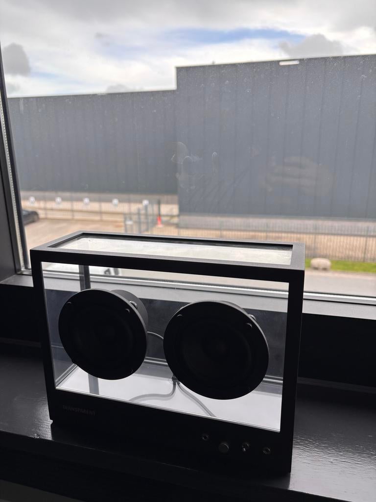 Transparent Speaker - Stijlvol en Krachtig Geluid, Ophalen of Verzenden, Zo goed als nieuw