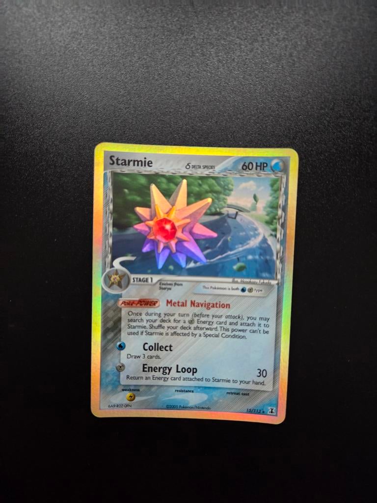 Starmie 15/113 Pokemon Delta Species, Ophalen of Verzenden, Zo goed als nieuw, Booster, Foil