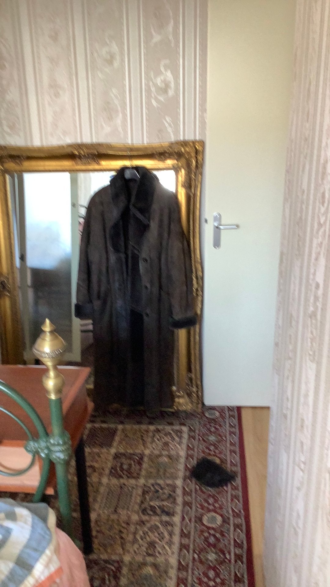Haute Couture Alcodin lammycoat&bontmuts bij Royal Meddens., Ophalen, Zo goed als nieuw