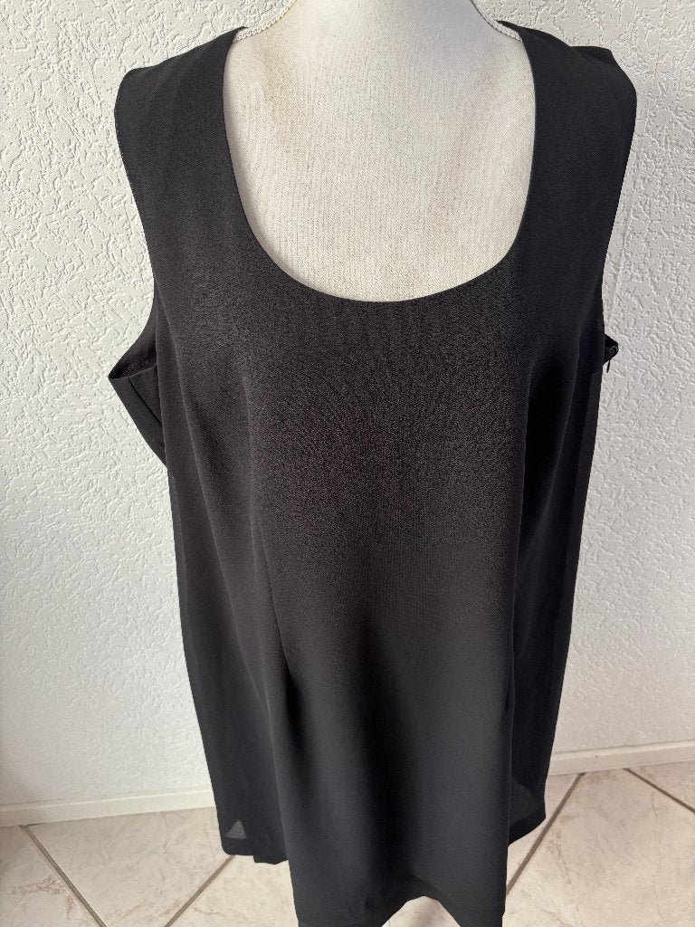 godske-Q-neel valt als XL oksel tot oksel 63 cm-2 laags, Kleding | Dames, Godske, Zwart, Maat 46/48 (XL) of groter, Ophalen of Verzenden