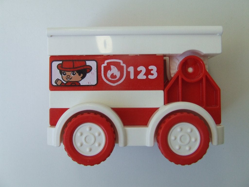 Duplo set 10917 – Brandweertruck / Fire Truck (compleet), Ophalen of Verzenden, Zo goed als nieuw, Compleet, Duplo