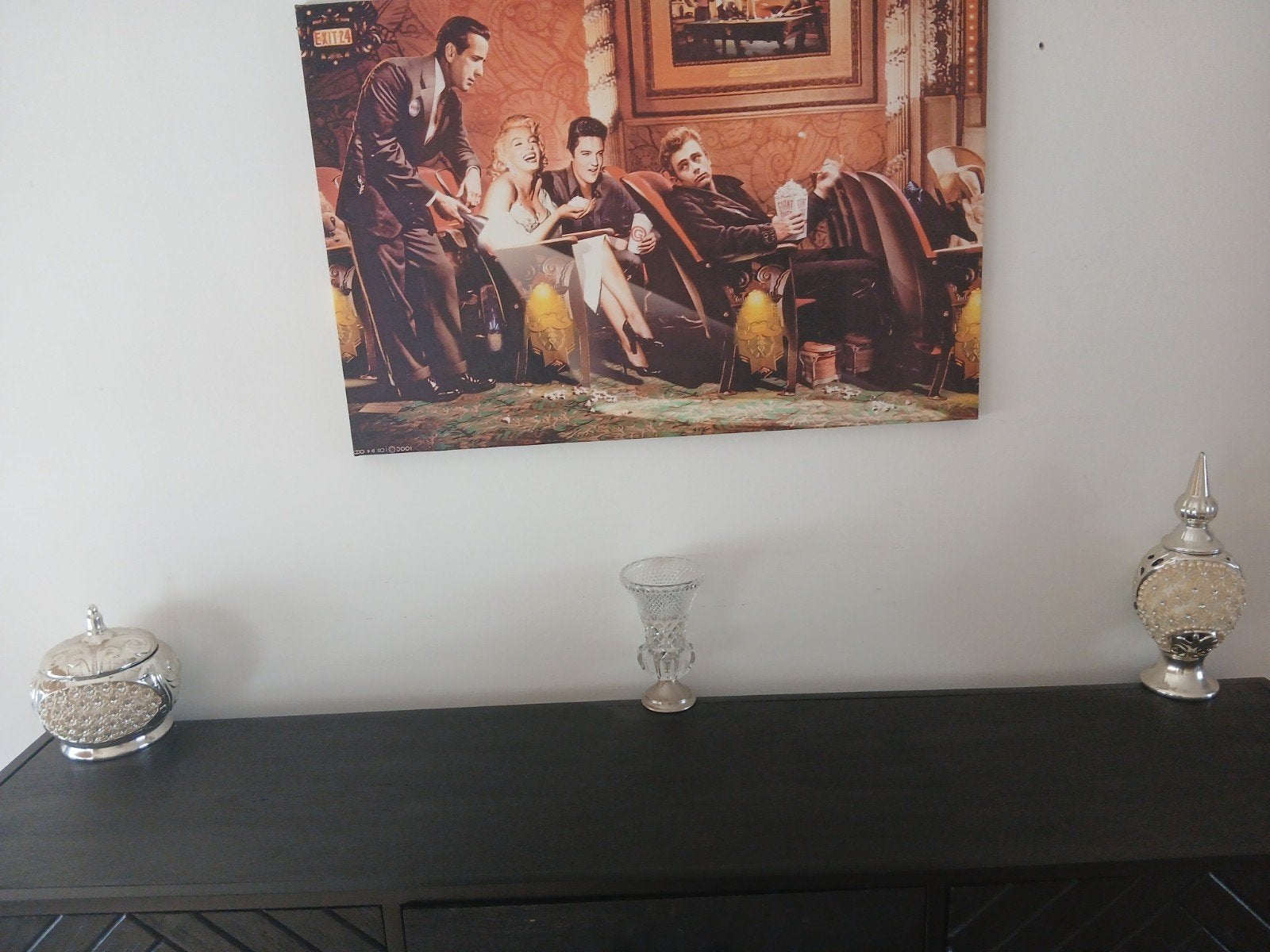 Hollywood-schilderij, Ophalen