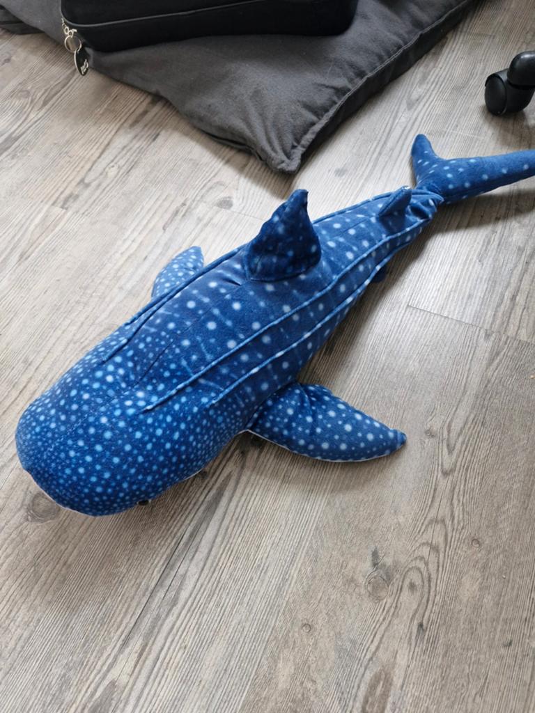 Mooie pluche walvishaai, Ophalen of Verzenden, Zo goed als nieuw, Overige typen