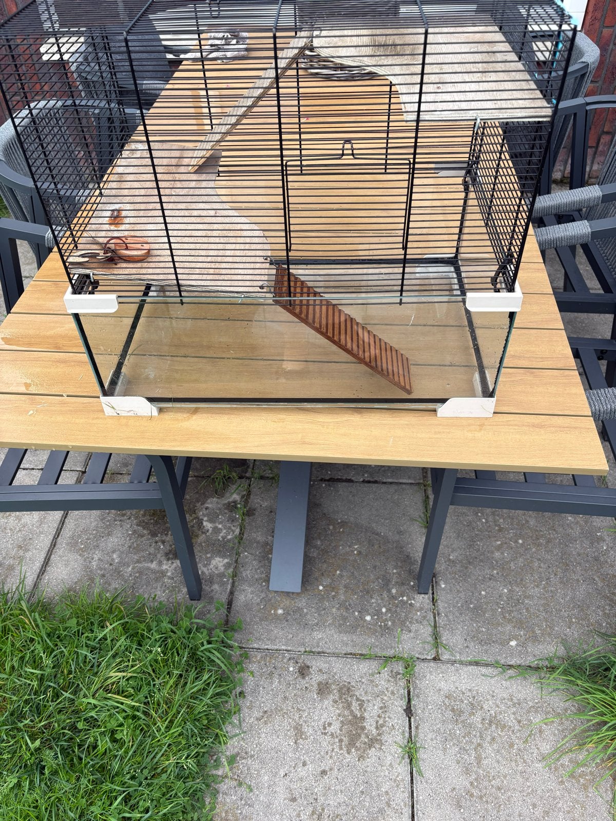 Hamster kooi met verschillende etages, Ophalen