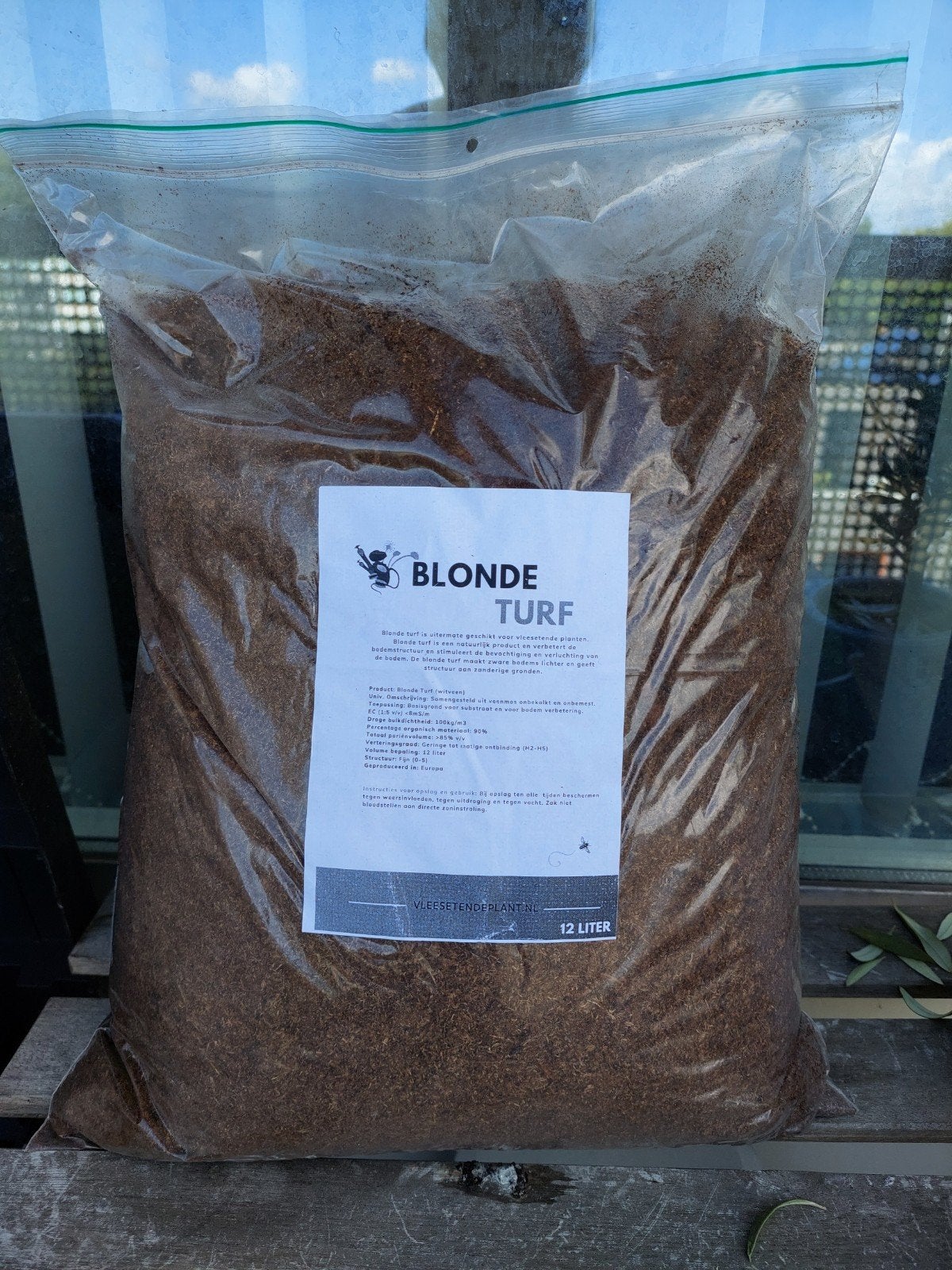 Blonde Turf - 12 Liter Zak - Vleesetende planten, Ophalen, Zo goed als nieuw, Overige typen