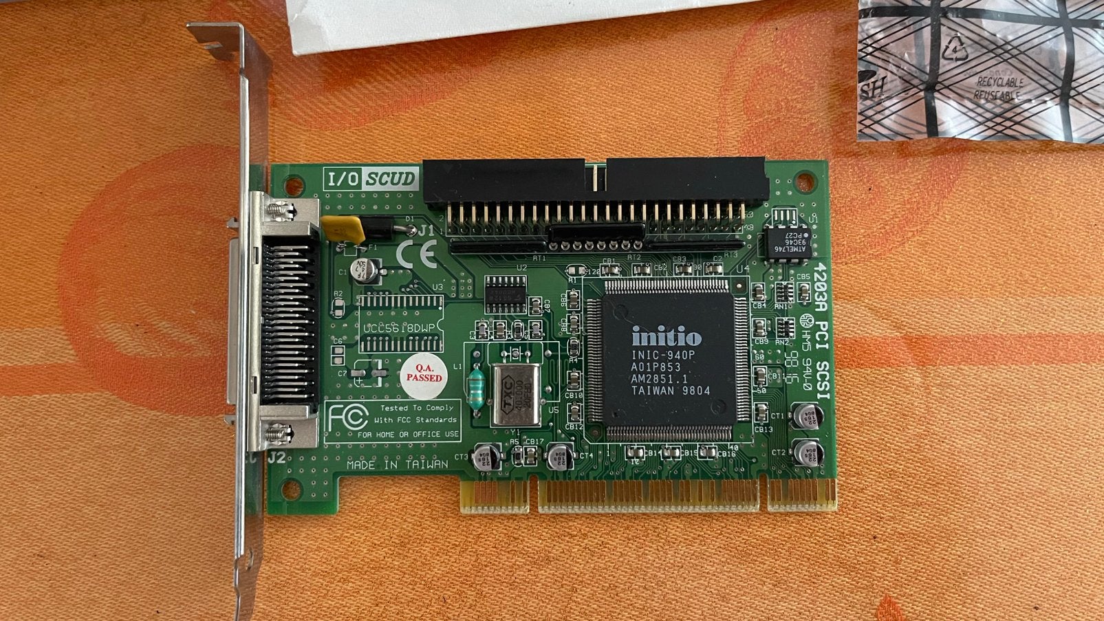 Initio I/O SCUD PCI SCSI kaart, Verzenden
