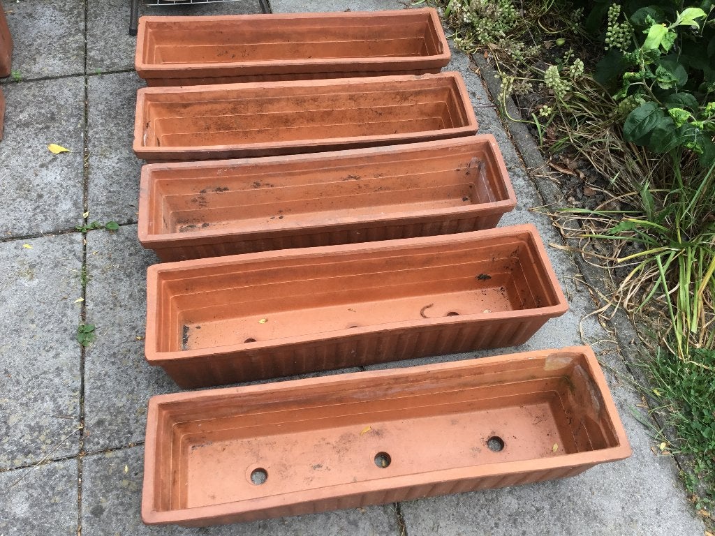 Bloembakken Terra Cotta, Ophalen, Steen, Gebruikt, Minder dan 30 cm