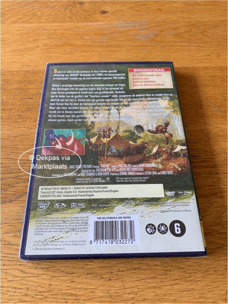 Dvd's Tarzan - Disney - 2-Disc - Rugnummer 40 - NIEUW, Vanaf 6 jaar, Ophalen of Verzenden, Nieuw in verpakking, Amerikaans