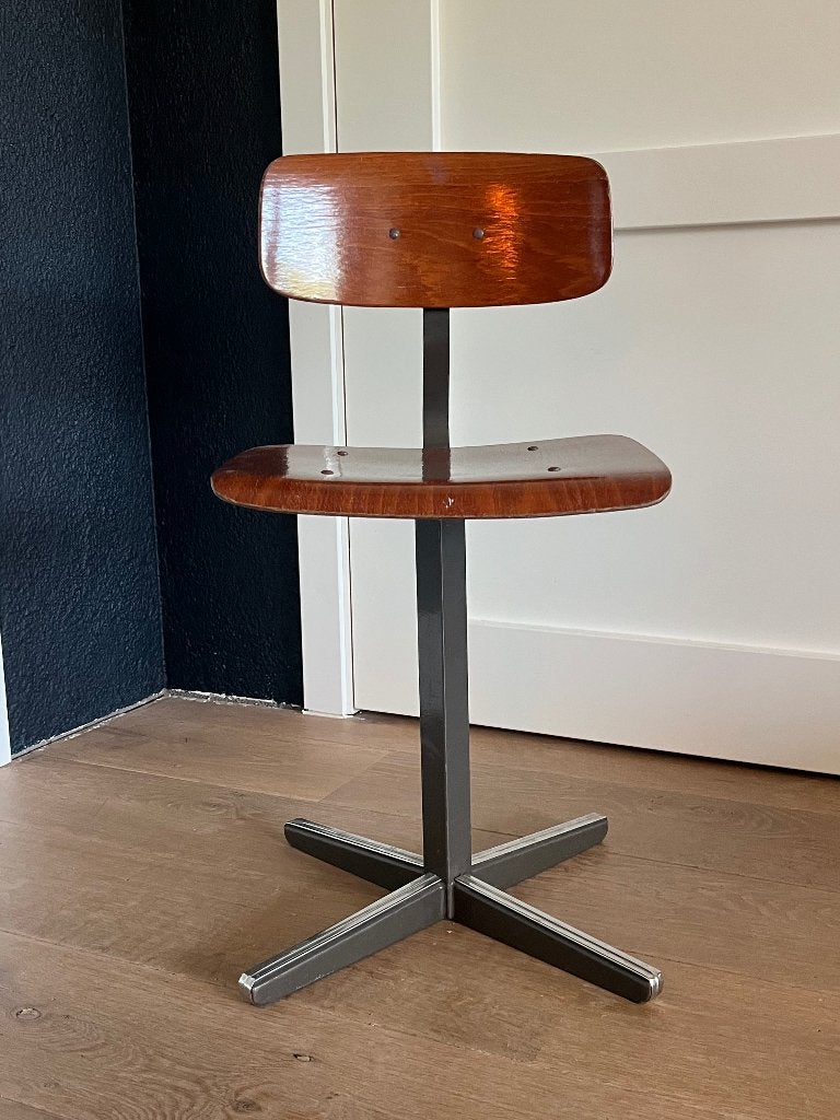 Vintage schoolstoeltje voor kinderen, Ophalen