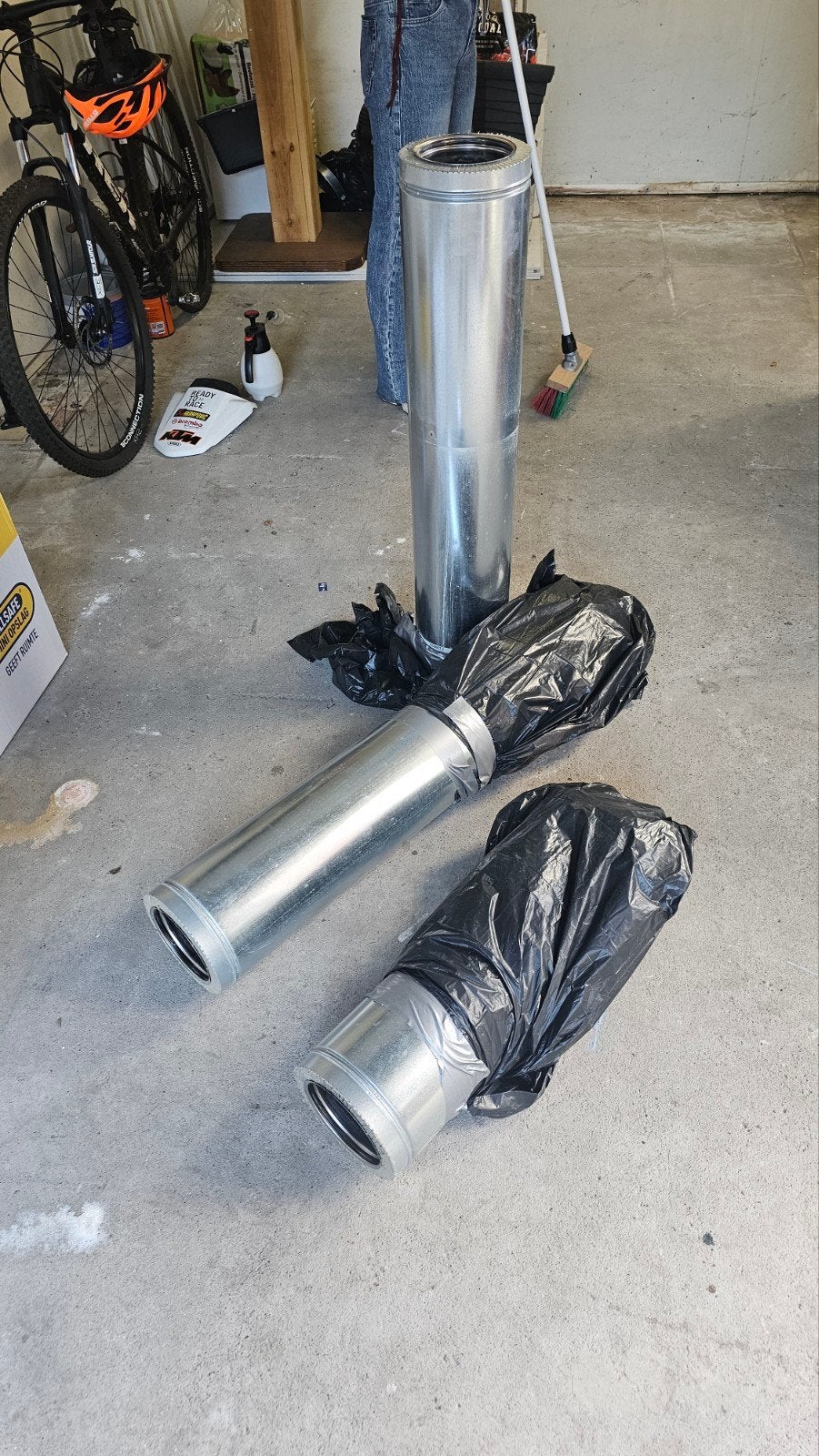 Kachel buizen 130mm, Huis en Inrichting, Kachels, Ophalen, Gebruikt, Houtkachel, Vrijstaand