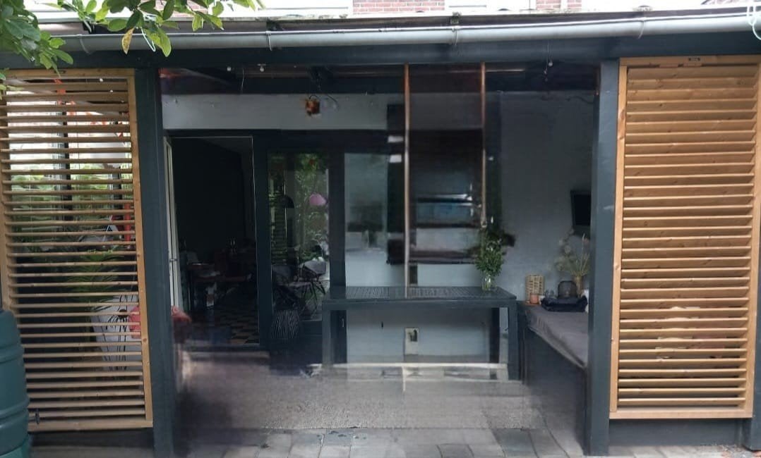 Hillhout houten shutters voor buiten, Ophalen, Gebruikt, 250 cm of meer, Planken