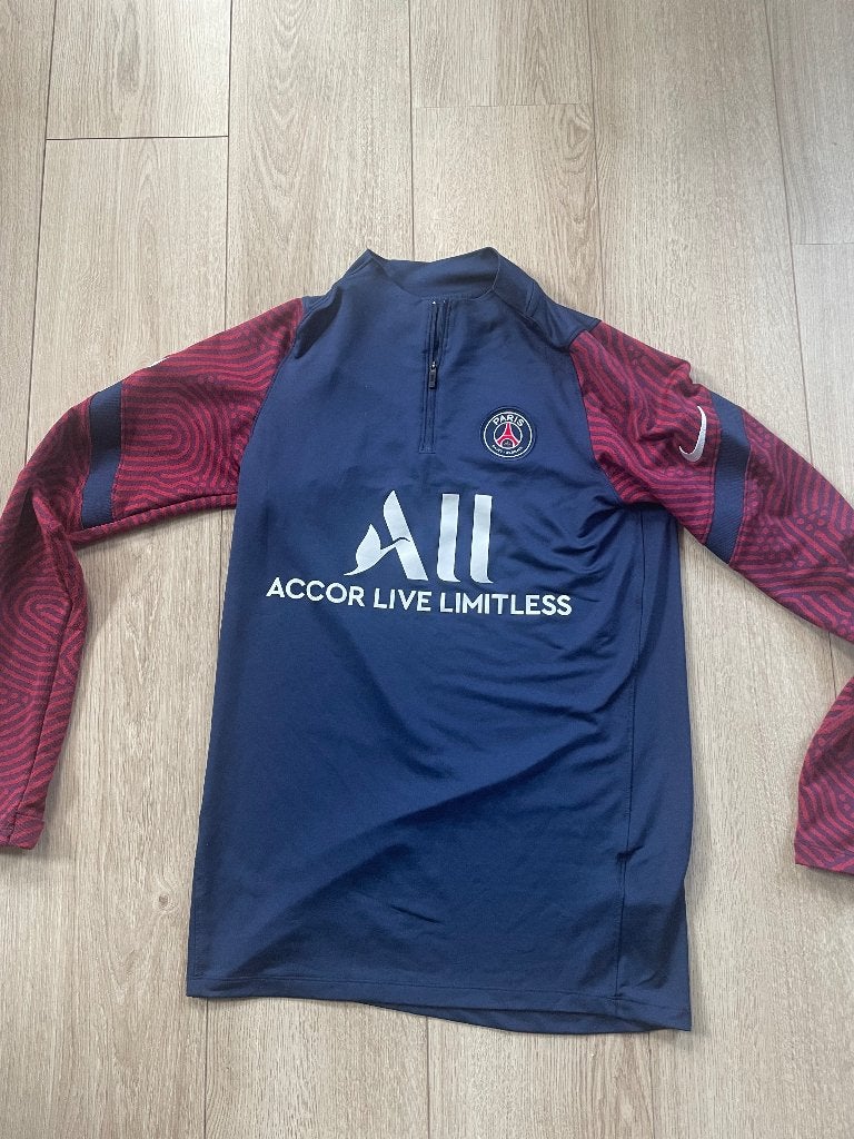 PSG trainingssweater, Blauw, Nike, Ophalen of Verzenden, Zo goed als nieuw