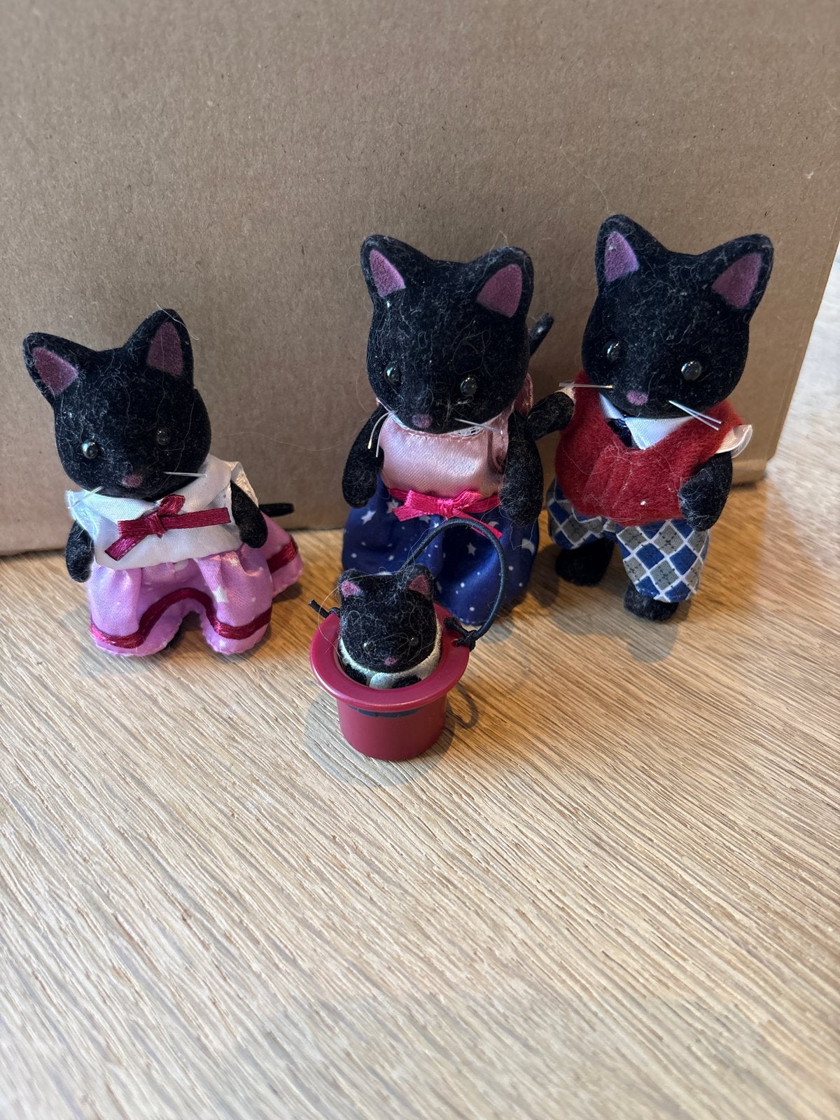 Sylvanian Families Nachtkat Familie - Complete Set!, Ophalen of Verzenden, Zo goed als nieuw, Jongen of Meisje