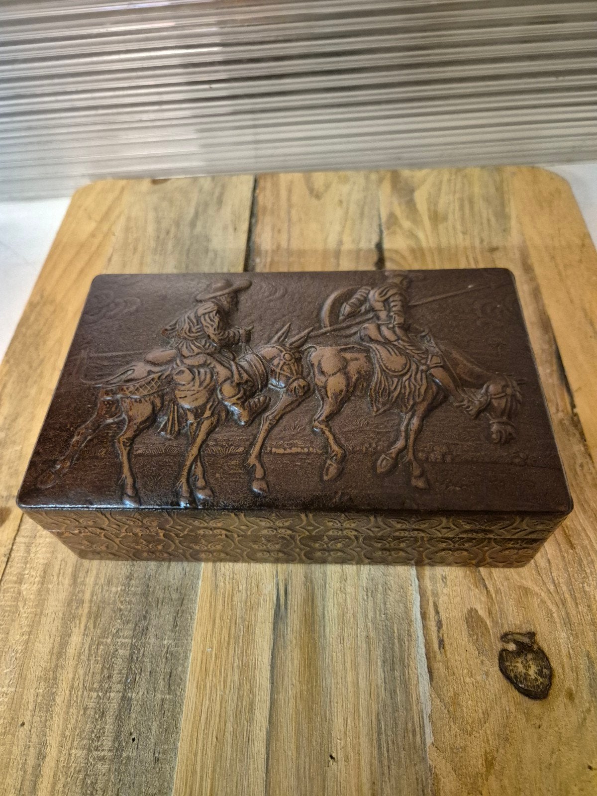 vintage bewerkte sigarendoos, Ophalen of Verzenden, Huis en Inrichting