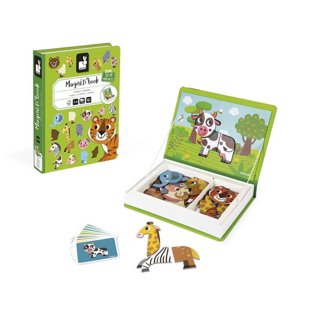 Janod Magneetboek Dieren - nieuw, Kinderen en Baby's, Janod, ., Puzzelen, Nieuw