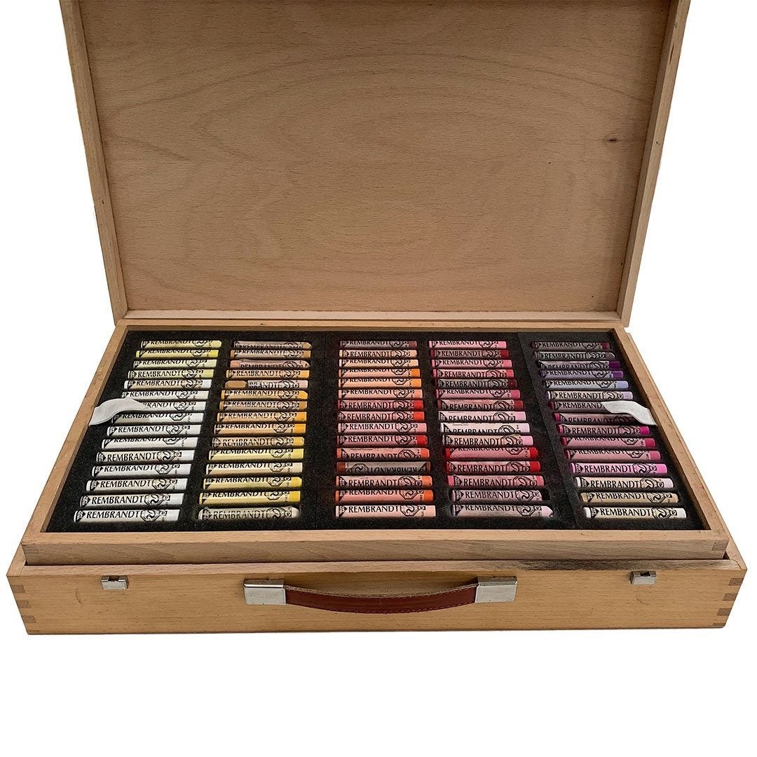 Rembrandt Soft Pastels complete set in houten kist, Ophalen of Verzenden, Zo goed als nieuw, Overige typen