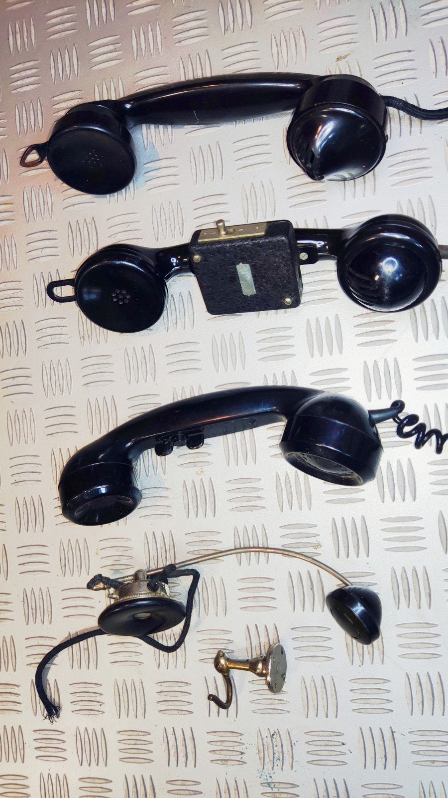 Oude PTT telefoonhoorns - Jaren '50 monteursuitrusting, Ophalen of Verzenden