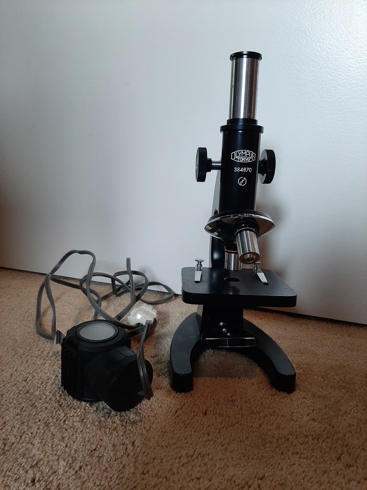 Olympus Biologische Microscoop met Koffer en Verlichting, Ophalen, Gebruikt, 400x tot 1000x, Biologische microscoop