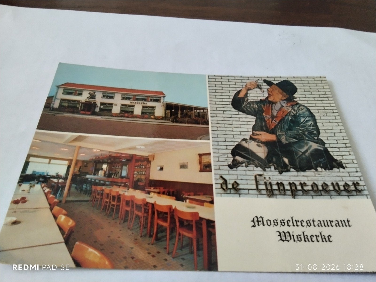 Oude ansichtkaart Mosselrestaurant Wiskerke Zeeland, Ophalen of Verzenden, 1960 tot 1980, Gelopen, Zeeland