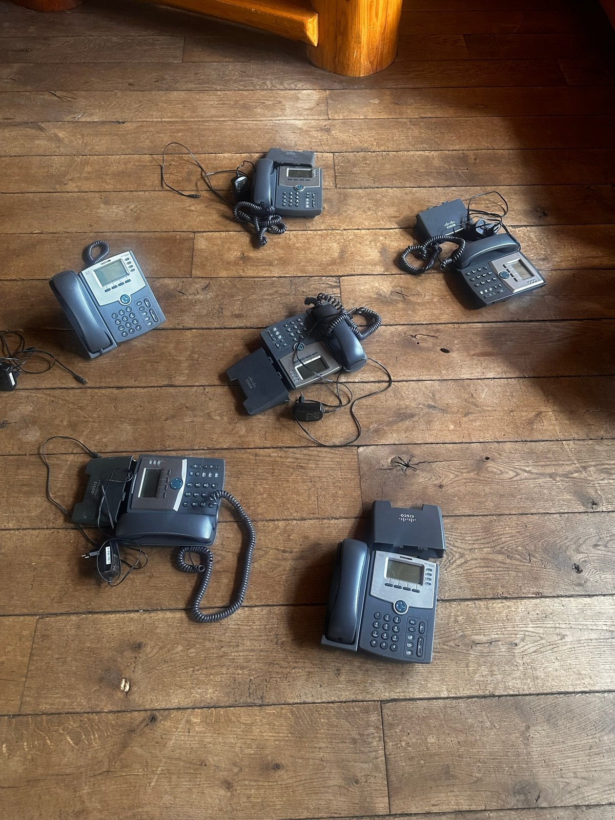 Cisco IP-telefoons (SPA504G) - Set van 6, Ophalen of Verzenden, Gebruikt
