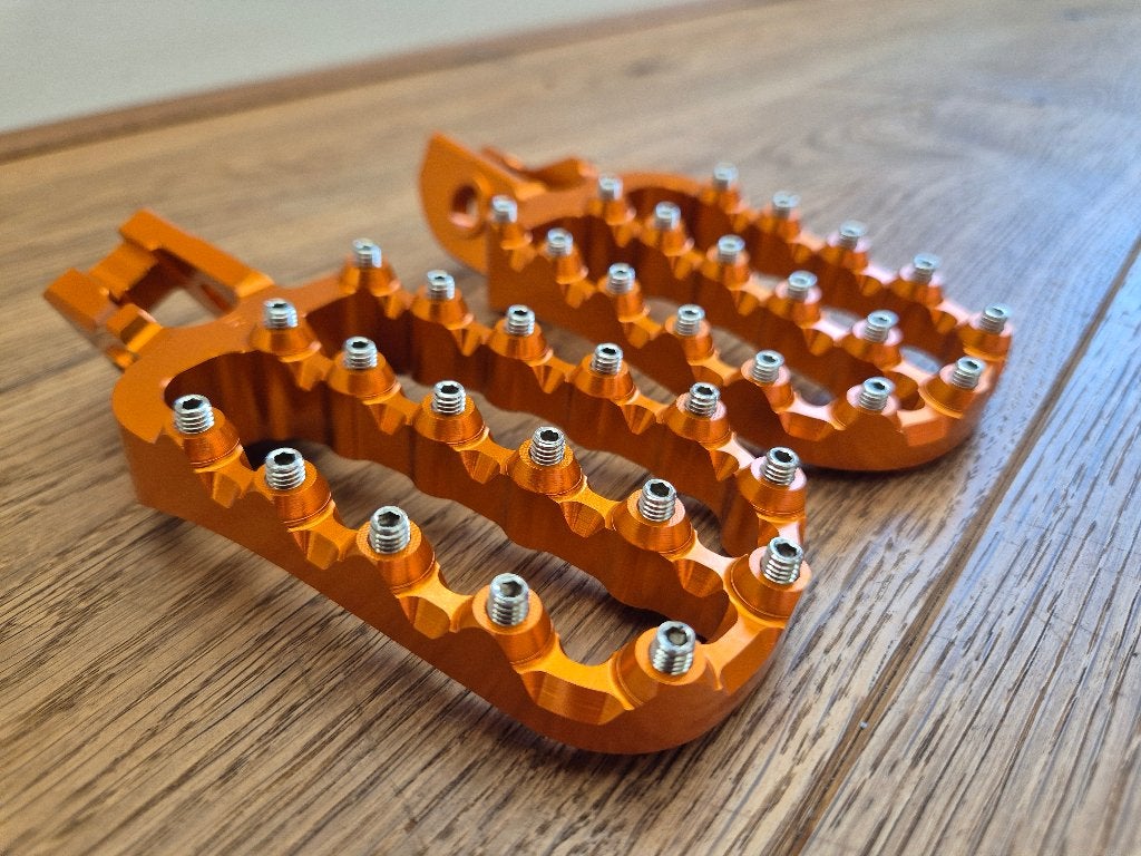 Voetsteps / voetsteunen KTM GasGas Husqvarna Oranje XL, Ophalen of Verzenden