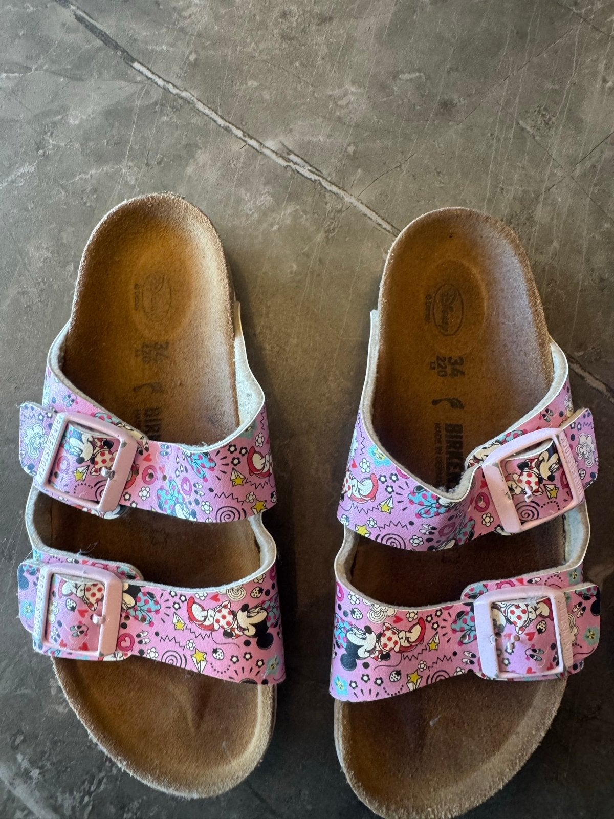 Twee paar Birkenstock sandalen maat 34 en 36, Ophalen of Verzenden, Gebruikt, Jongen of Meisje, Schoenen