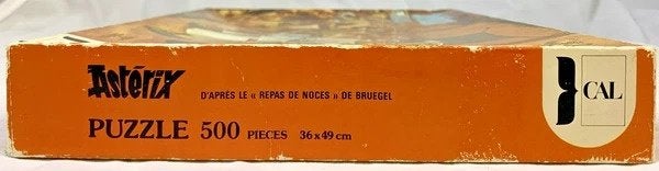 Astérix Puzzel 500 st. Boerenbruiloft Vintage 1979 Asterix, Hobby en Vrije tijd, Verzenden, 500 t/m 1500 stukjes, Zo goed als nieuw