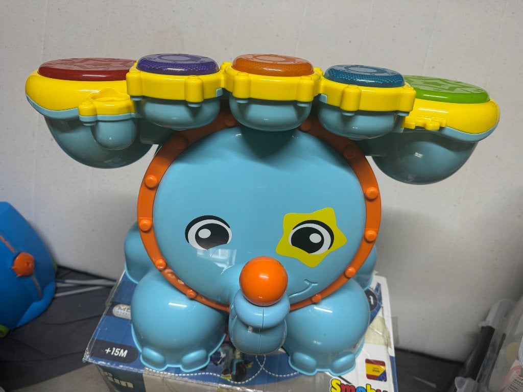 Vtech olifant drumstel, Ophalen, Zo goed als nieuw, 6 maanden tot 2 jaar