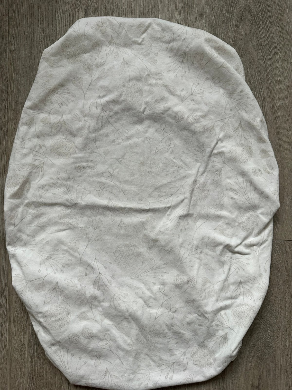 Yumi Baby hoeslaken wieg, Jongetje of Meisje, Ophalen of Verzenden, Zo goed als nieuw, Wit