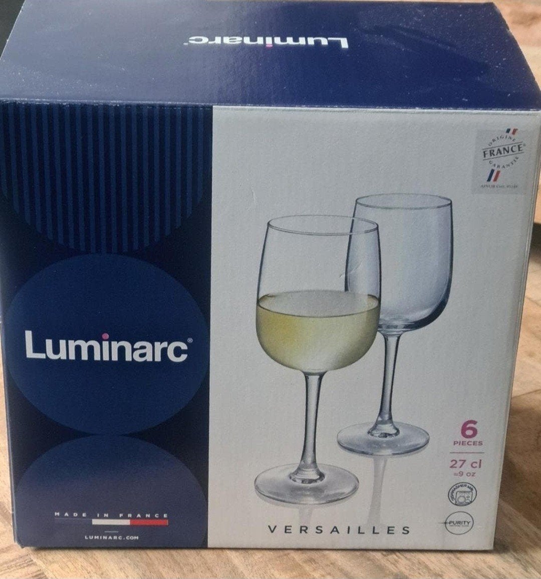 Luminarc wijnglazen Versailles 27cl, Ophalen, Nieuw, Overige typen