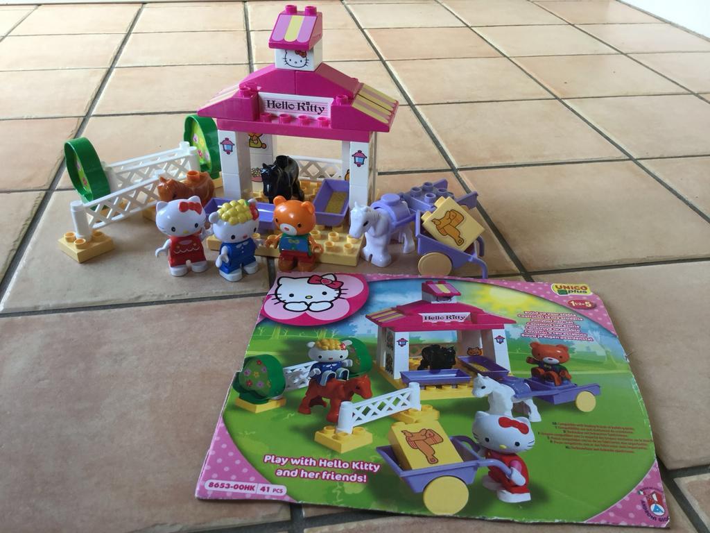 Hello Kitty Unico Plus Boerderij Speelset, Kinderen en Baby's, Speelgoed | Overig, Gebruikt, Meisje, Ophalen of Verzenden