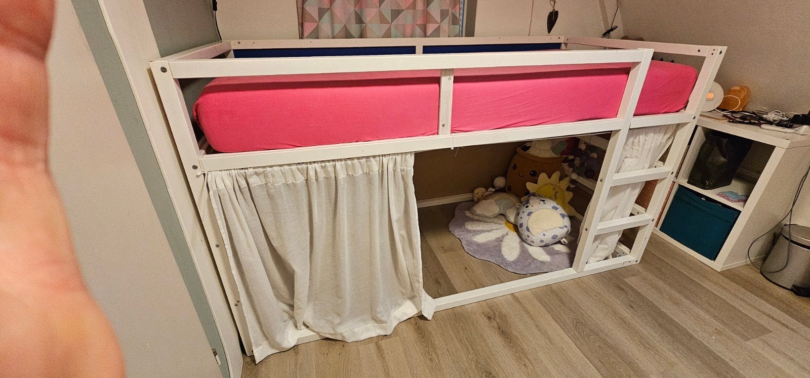 Halfhoogslaper zonder matras ikea KURA, Gebruikt, 90 cm, Eenpersoons, 160 tot 180 cm