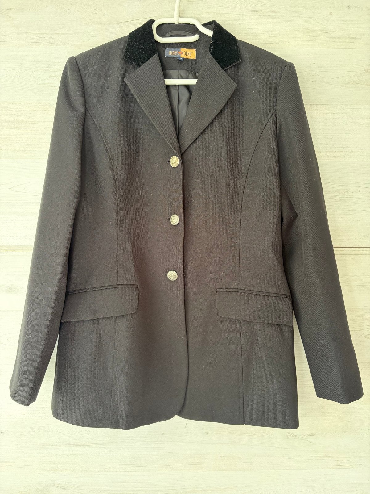 Harry's Horse Wedstrijdjasje Zwart Maat 176, Dieren en Toebehoren, Paardrijkleding, Gebruikt, Dressuur, Ophalen of Verzenden, Zwart