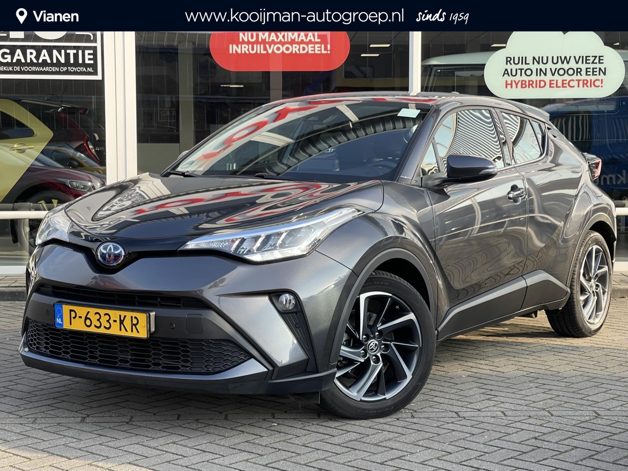 Toyota C-HR 2.0 Hybrid Dynamic + afneembare trekhaak NL Auto, Euro 6, 4 cilinders, Leder en Stof, Origineel Nederlands