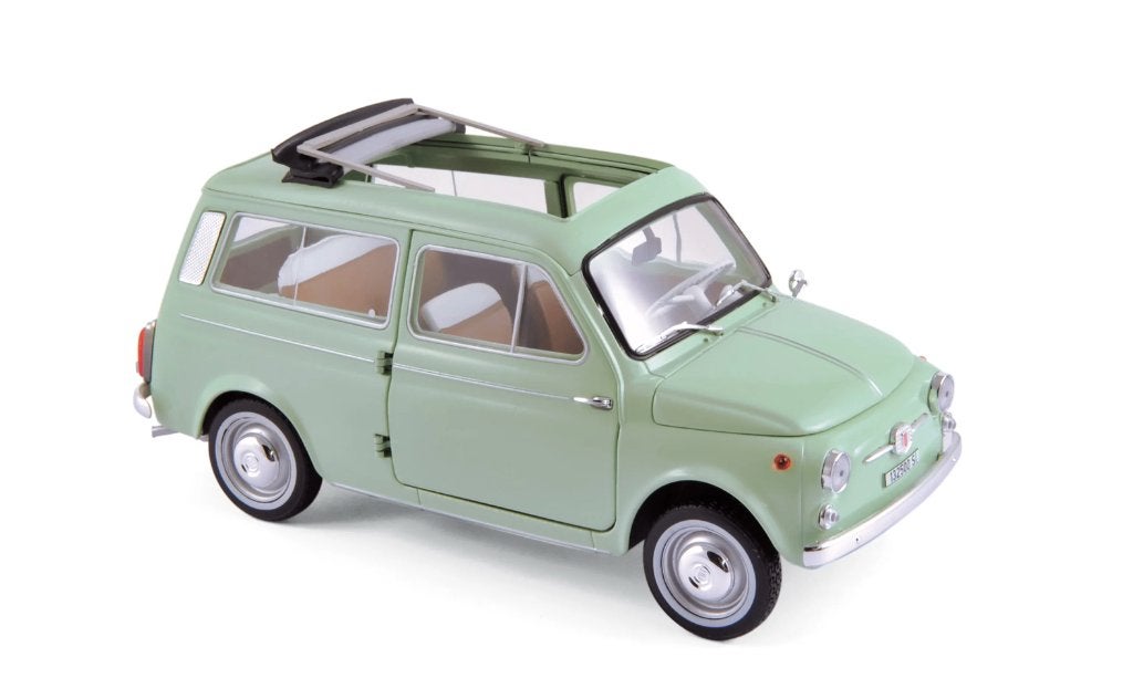 Fiat 500 Giardiniera '62 Groen schaal 1/18 NOREV ref. 187723