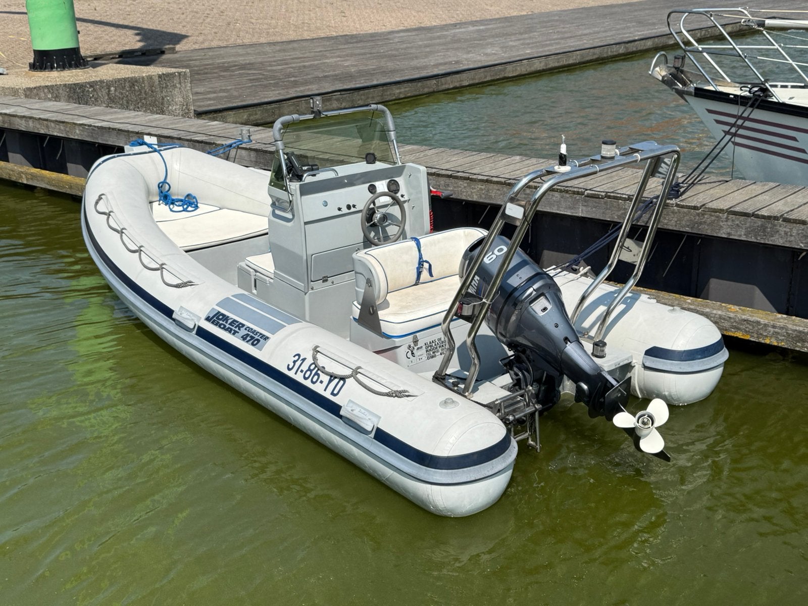 Joker Coaster 470 – Yamaha 60 pk incl. Pega Trailer., Watersport en Boten, Gebruikt, Buitenboordmotor, 5 m, Rib