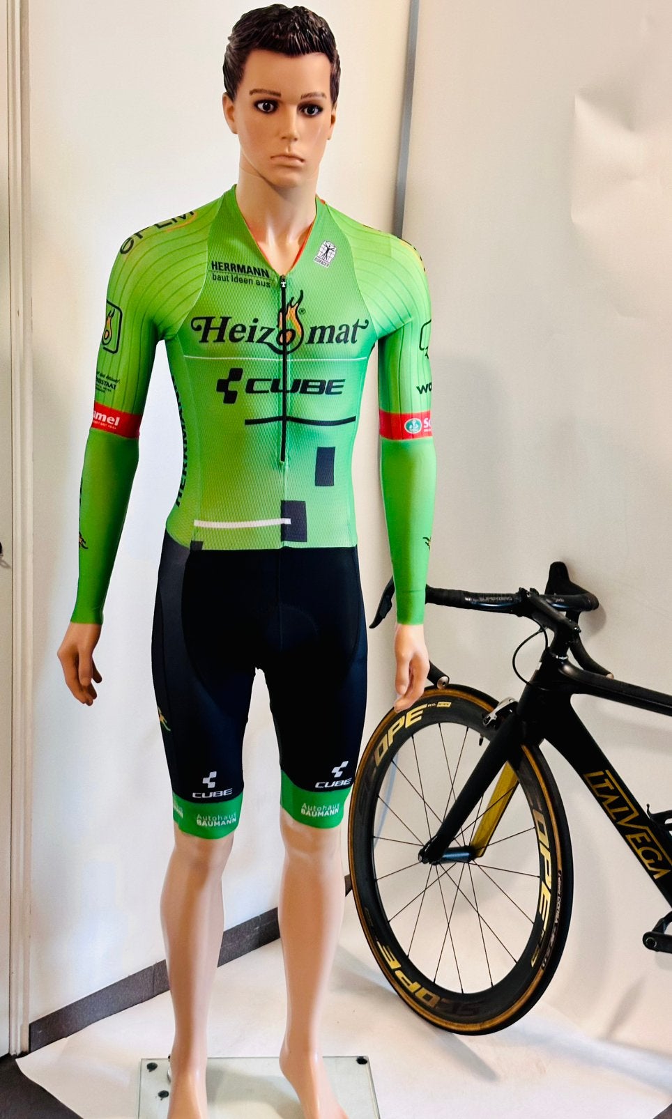 wielrenpak snelpak speedsuit maat S en XS Bioracer, S, Heren, Ophalen of Verzenden, Zo goed als nieuw
