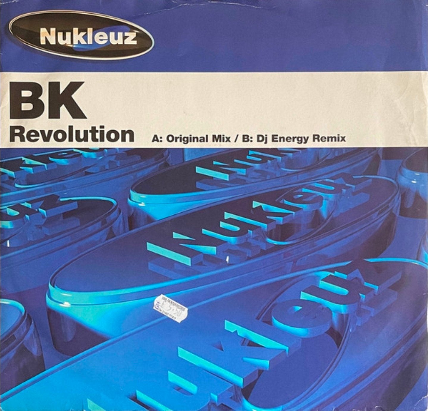 Gezocht!! BK - Revolution 12 inch vinyl (Nukleuz Records), Cd's en Dvd's, Vinyl Singles, LP, Ophalen of Verzenden, Zo goed als nieuw