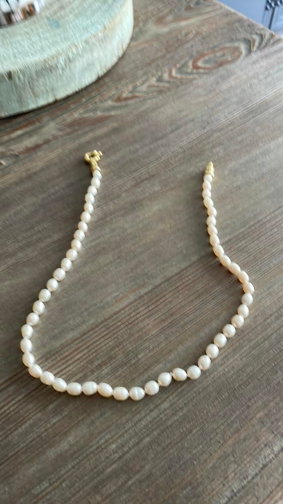 Zoetwaterparels, Sieraden, Tassen en Uiterlijk, Ophalen of Verzenden, Zo goed als nieuw, Wit, Overige materialen