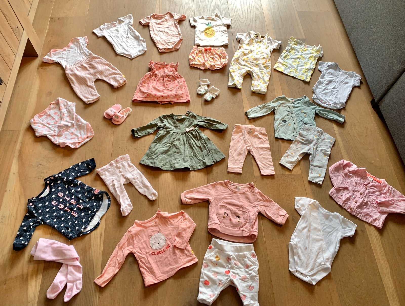 🌸Baby zomer kleding pakket meisje maat 62 ☀️ Leuke setjes, Ophalen of Verzenden, Zo goed als nieuw, Meisje, Jurkje of Rokje