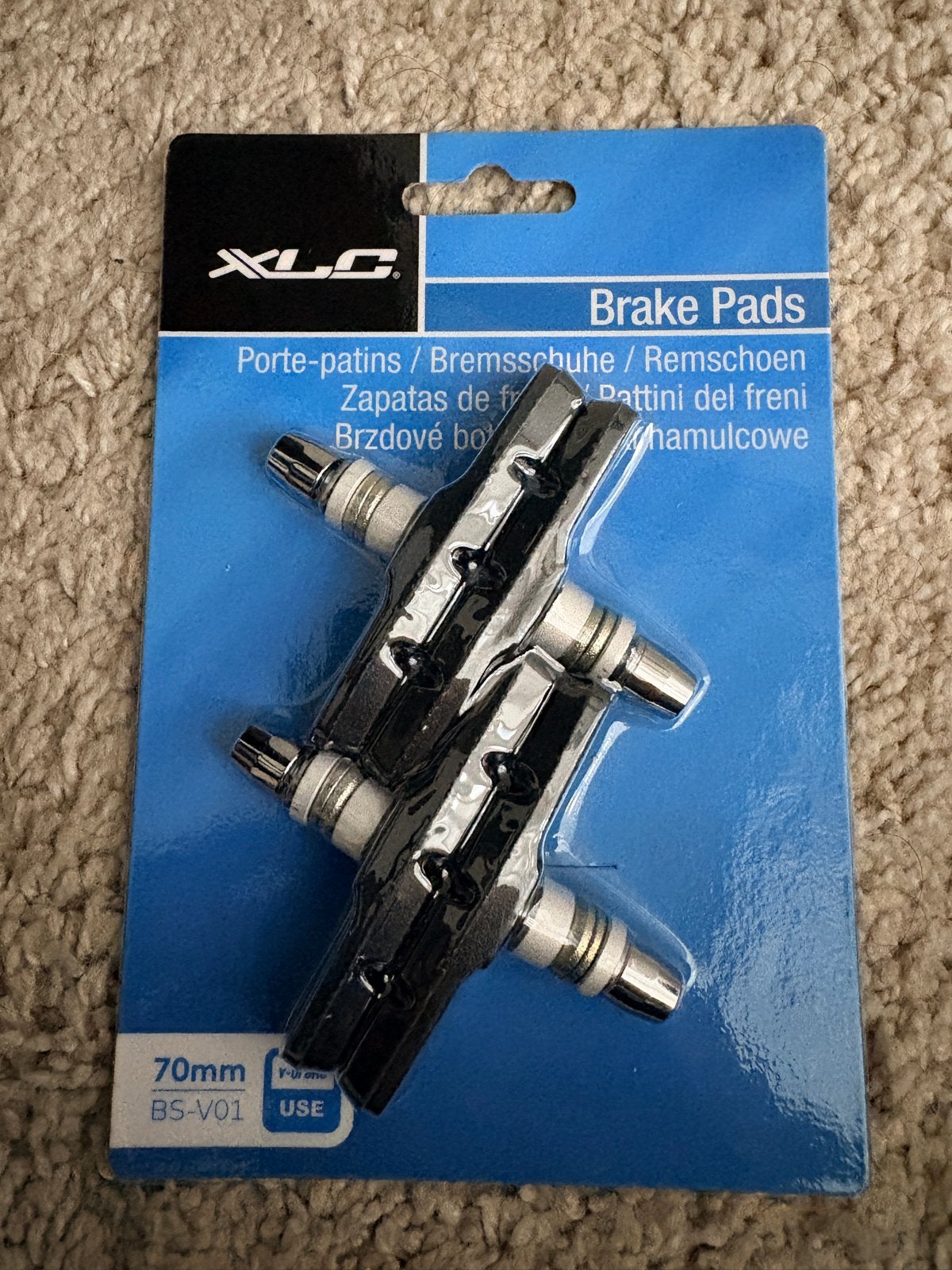 XLC Remschoenen 70mm BS-V01 - Nieuw in verpakking, Ophalen, Remmen, Nieuw, Rubber