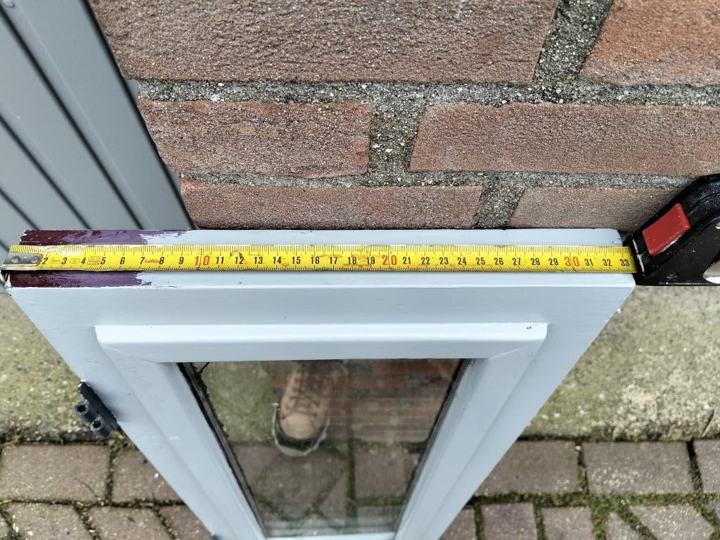 Klapraam douche of toilet met dubbel glas, Doe-het-zelf en Verbouw, Kozijnen en Schuifpuien, Gebruikt, Raamkozijn, Minder dan 75 cm